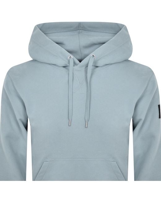 Calvin Klein Blue Jeans Badge Hoodie for men