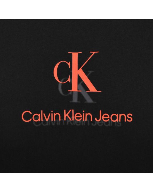Calvin Klein Black Jeans Logo T Shirt for men