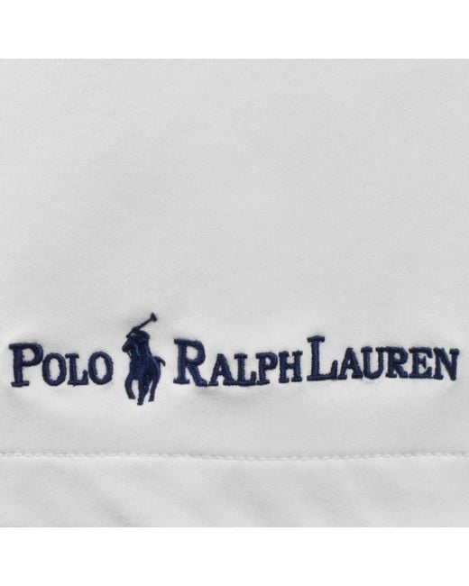 Ralph Lauren White Traveller Swim Shorts for men
