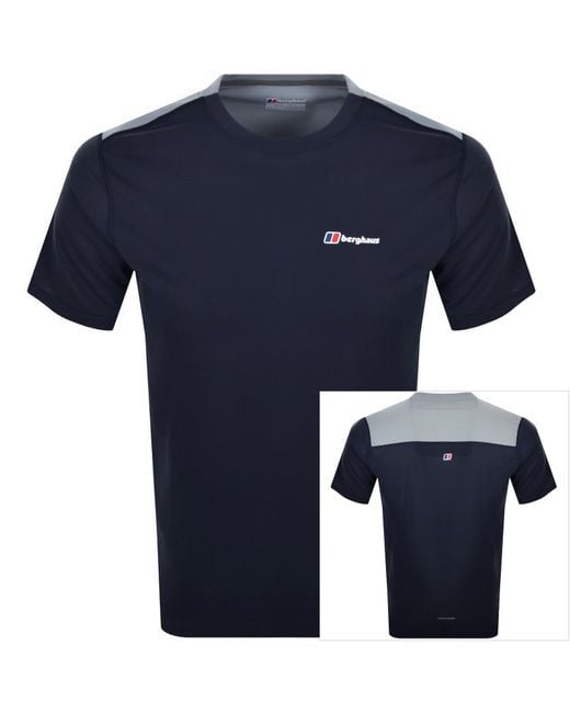 Berghaus Blue Terrain Trek Tech T Shirt for men