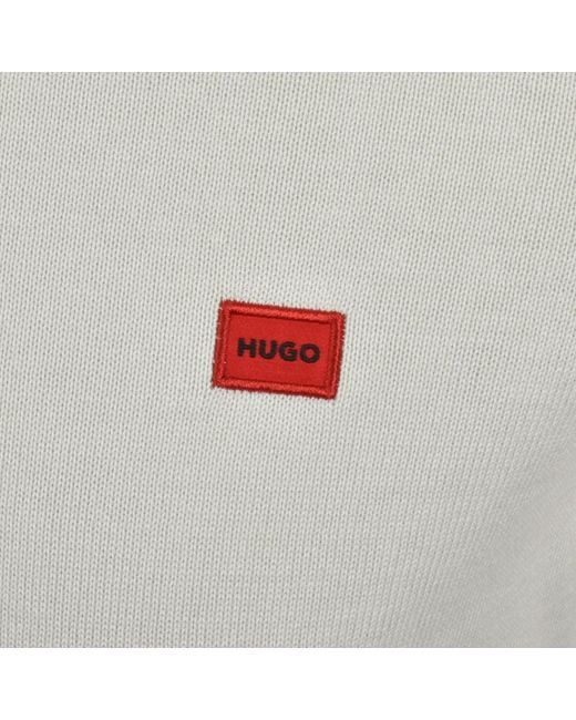HUGO Gray San Cassius Knit Jumper for men