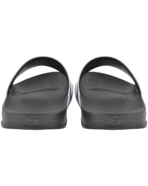 Sergio Tacchini Black Caspio Sliders for men