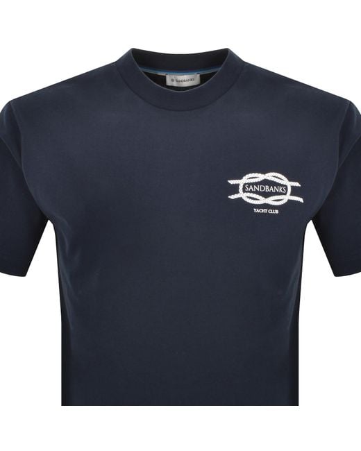 Sandbanks Blue Yacht Club T Shirt for men
