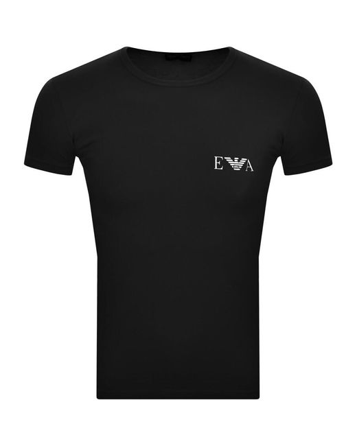 Armani Black Emporio Lounge 2 Pack T Shirt for men
