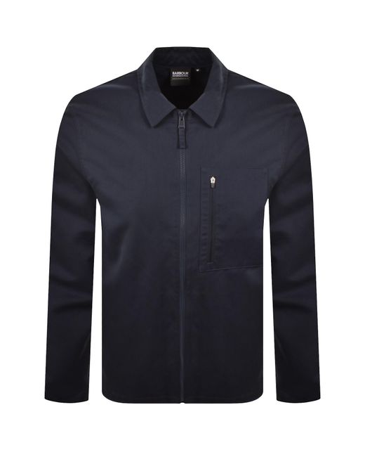 Barbour Blue Coil Overshirt for men