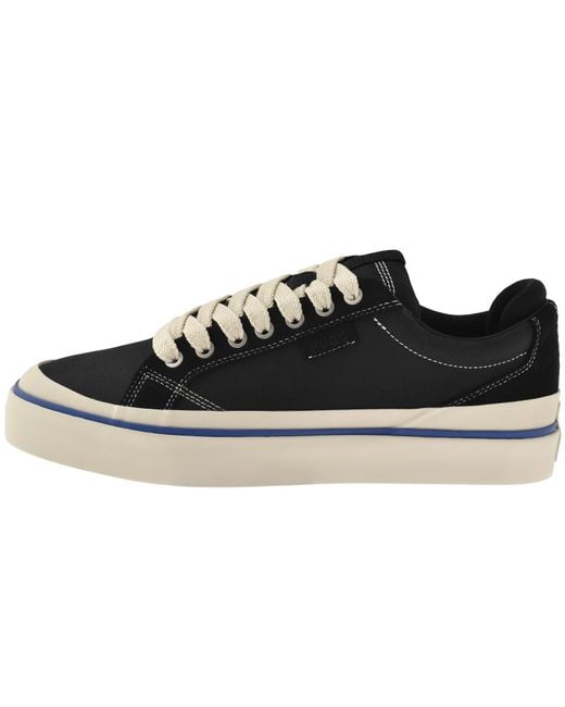 HUGO Black Low Top Tennis Trainers for men