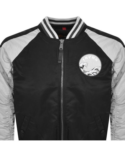 Alpha Industries Black Japan Souvenir Jacket for men