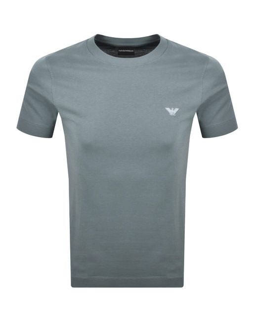 Armani Blue Emporio Slim Fit T Shirt for men