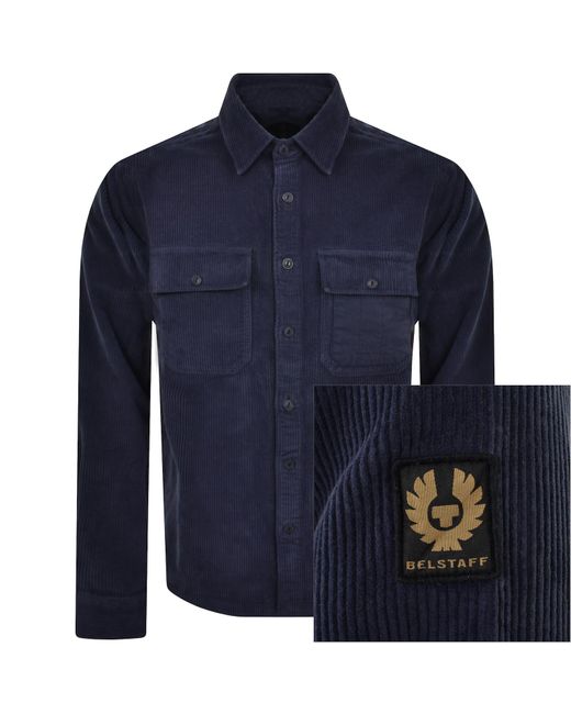 Belstaff Blue Fallgate Corduroy Overshirt for men
