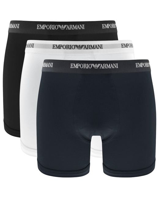 Armani Blue Emporio 3 Pack Boxers for men