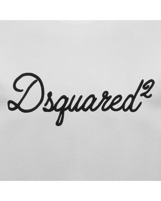DSquared² Gray Signature Loose Fit T Shirt for men