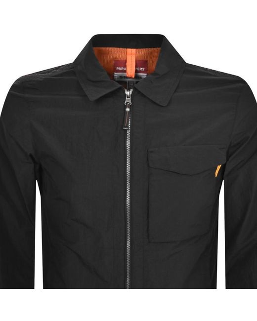 Parajumpers Black Rayner Overshirt for men