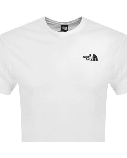 The North Face White Redbox Celebration T Shirt for men