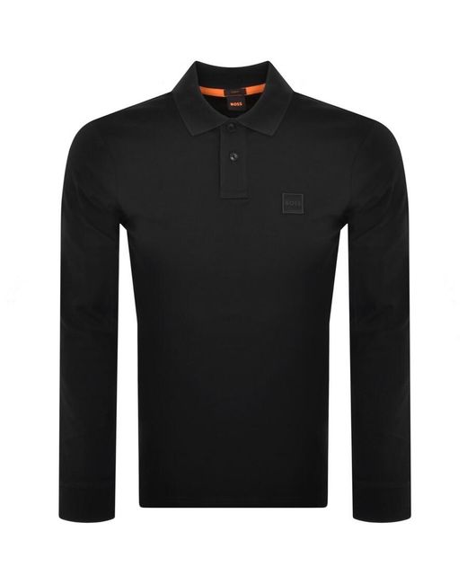Boss Black Boss Passerby Long Sleeved Polo T Shirt for men