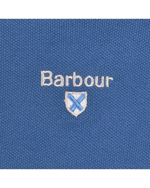 Barbour Blue Original Sports Polo T Shirt Federal for men