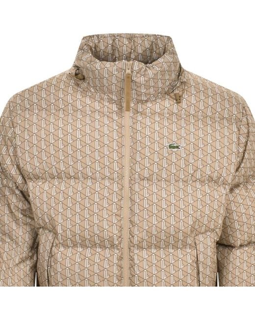 Lacoste Brown Quilted Jacket for men