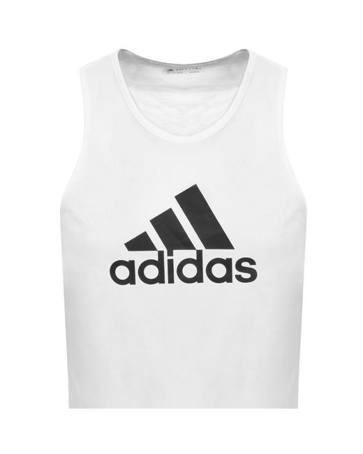 Adidas Originals White Adidas Sportswear Vest for men