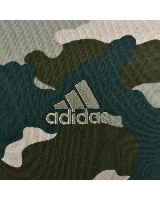 Adidas Originals Green Adidas Sportswear Camo Hoodie for men