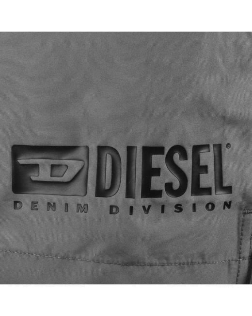 DIESEL Gray Ken 37 Swim Shorts for men