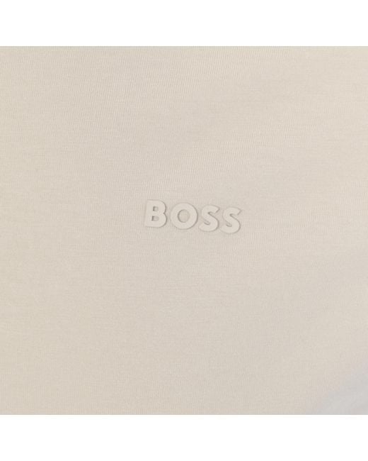 BOSS BUSINESS White Boss Thompson 01 Logo T Shirt for men