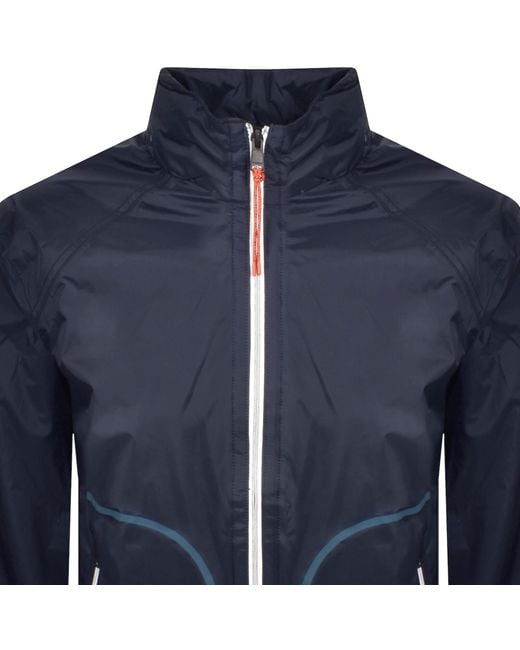 Napapijri Blue Cloudy Windbreaker Jacket Marine for men