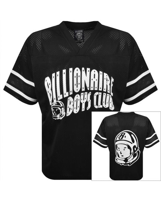 BBCICECREAM Black Mesh Football T Shirt for men