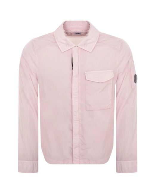 C P Company Pink Cp Company Chrome R Overshirt for men