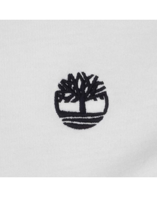 Timberland White Dun River Logo T Shirt for men