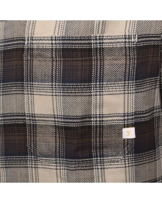 Farah Gray Farah Lavelle Check Shirt for men