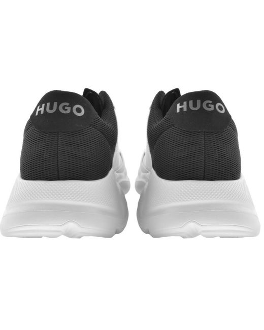 HUGO White Leon Runn Trainers for men