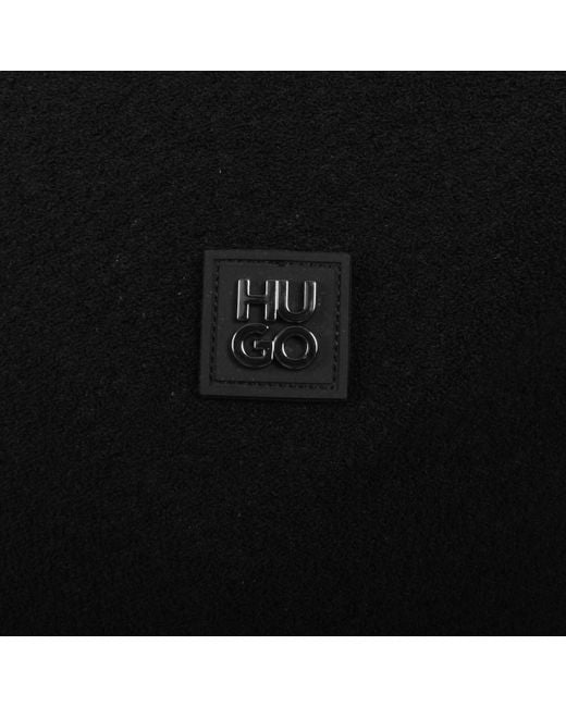 HUGO Black Shiplom Knit Polo for men
