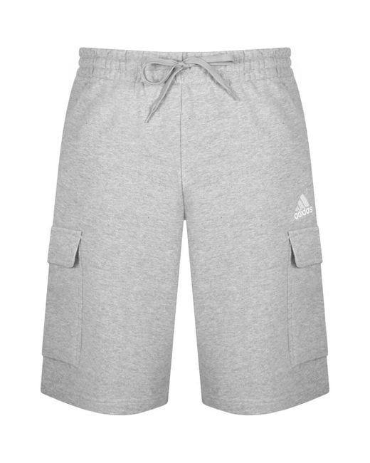 Adidas Originals Gray Adidas Essentials Shorts for men