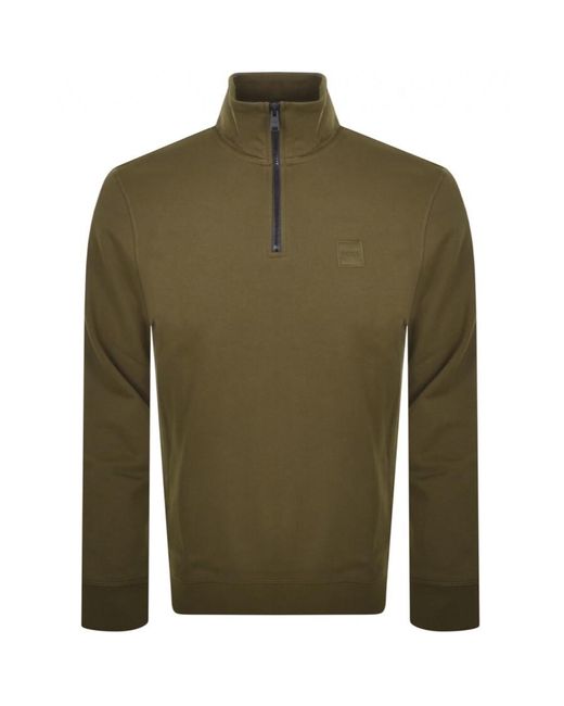 hugo boss half zip sweatshirt