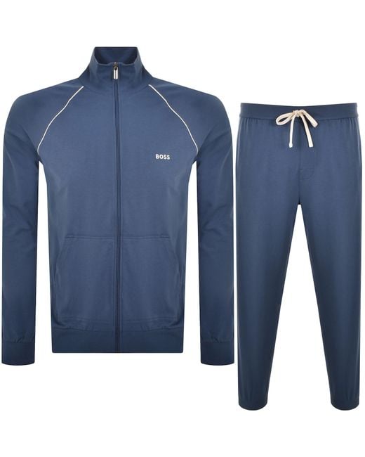 BOSS BUSINESS Blue Boss Mix And Match Tracksuit for men
