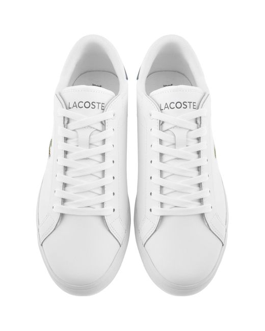 Lacoste White Powercourt 125 2 Trainers for men