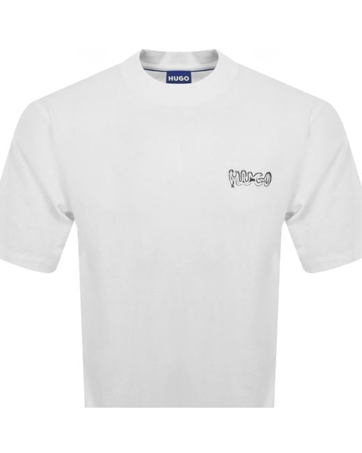 HUGO White Nyrotee T Shirt for men