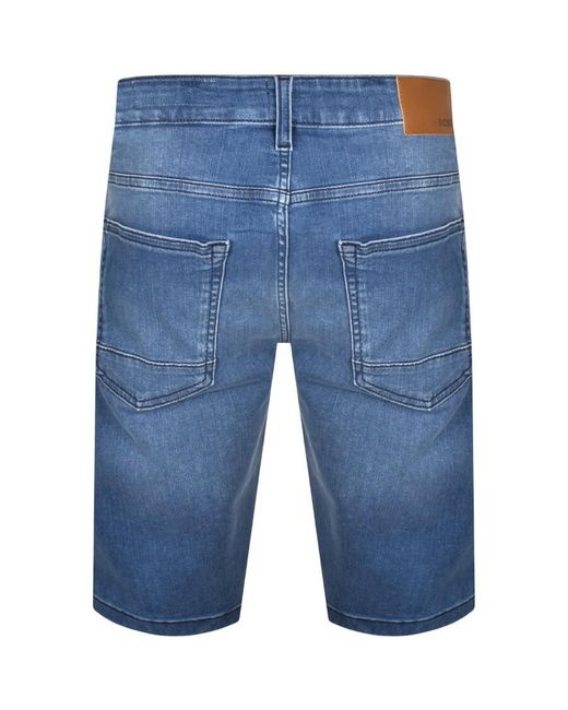 Boss Blue Boss Delaware Slim Denim Shorts for men