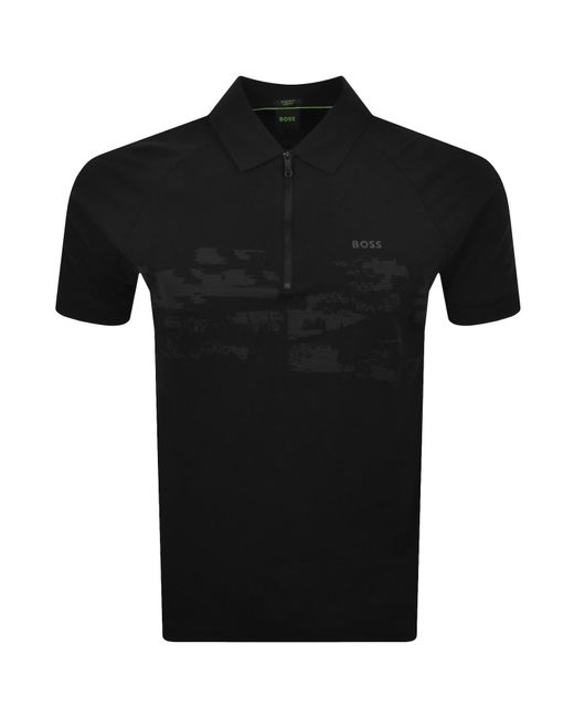 Boss Black Boss Globe Pattern Polo T Shirt for men
