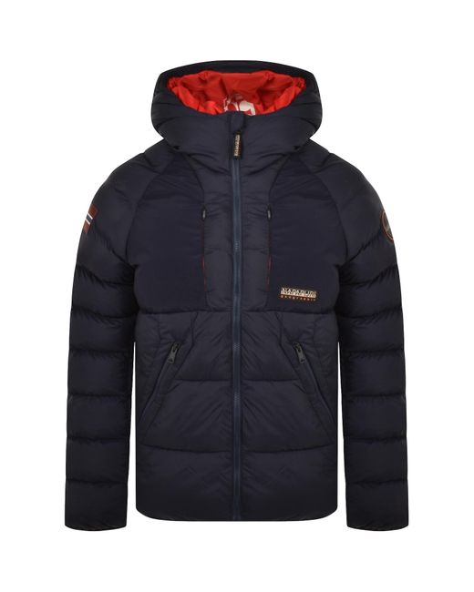 Napapijri Blue A Moesa Puffer Jacket for men