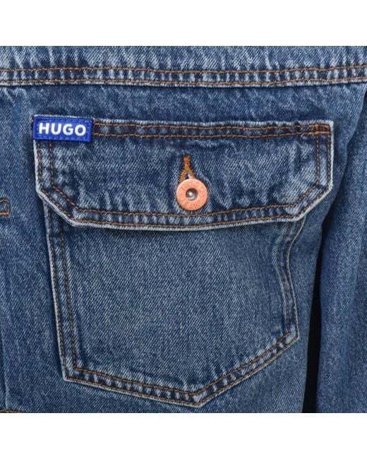 HUGO Blue Corso Denim Jacket for men