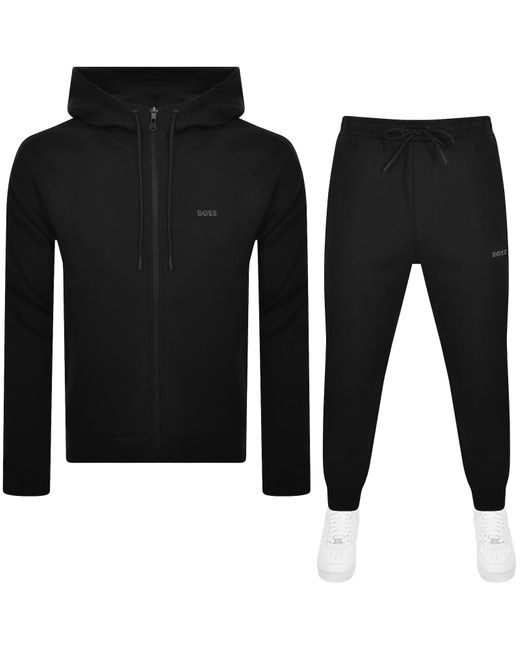 BOSS Boss Hooded Full Zip Tracksuit Set in Black for Men Lyst UK