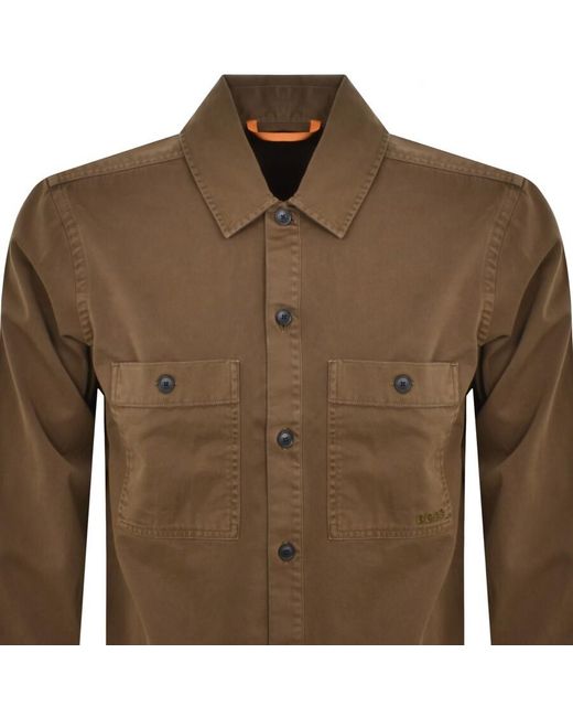 Boss Brown Boss Locky Overshirt Jacket for men