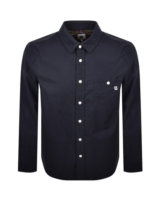 Pretty Green Blue House Oxford Shirt for men