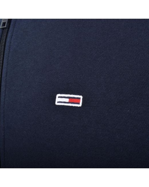 Tommy Hilfiger Blue Flag Logo Full Zip Hoodie for men
