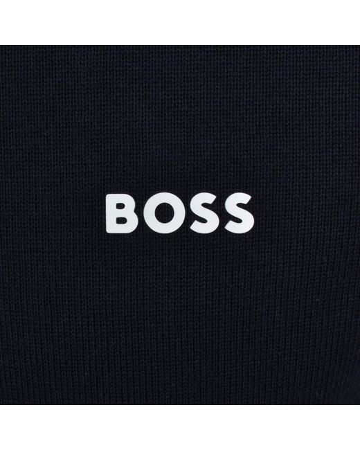 Boss Black Boss Ever X Knit Polo Jumper Dark for men