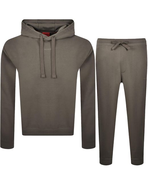 HUGO Gray Dapodayote Tracksuit for men