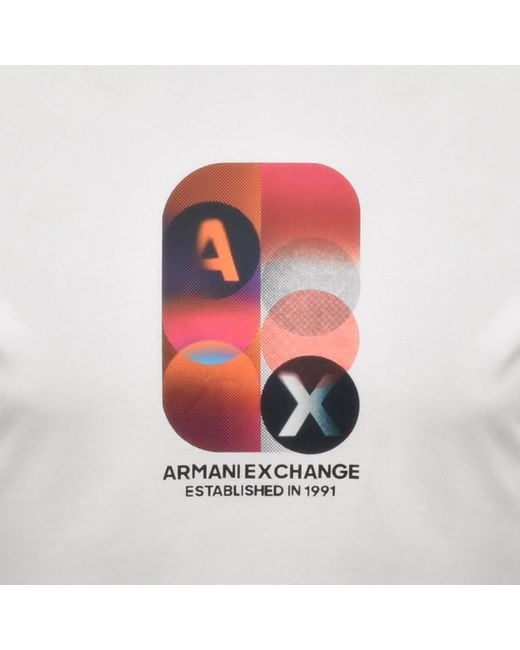 ARMANI EXCHANGE White T Shirt Off for men