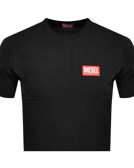 DIESEL Black T Nlabel L1 Logo T Shirt for men