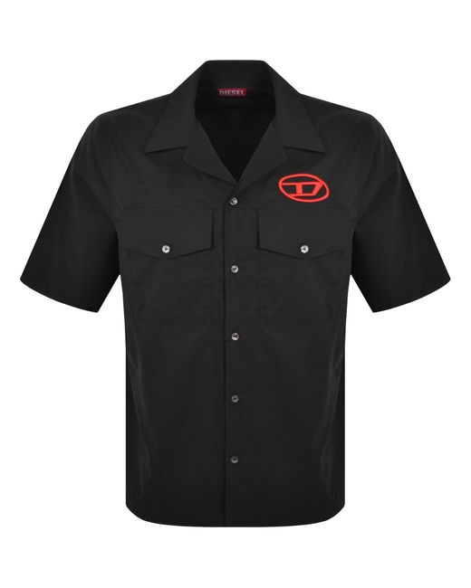 DIESEL Black Short Sleeve Mac 22 B Shirt for men