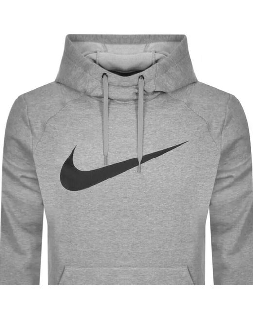 Nike Gray Training Logo Hoodie for men